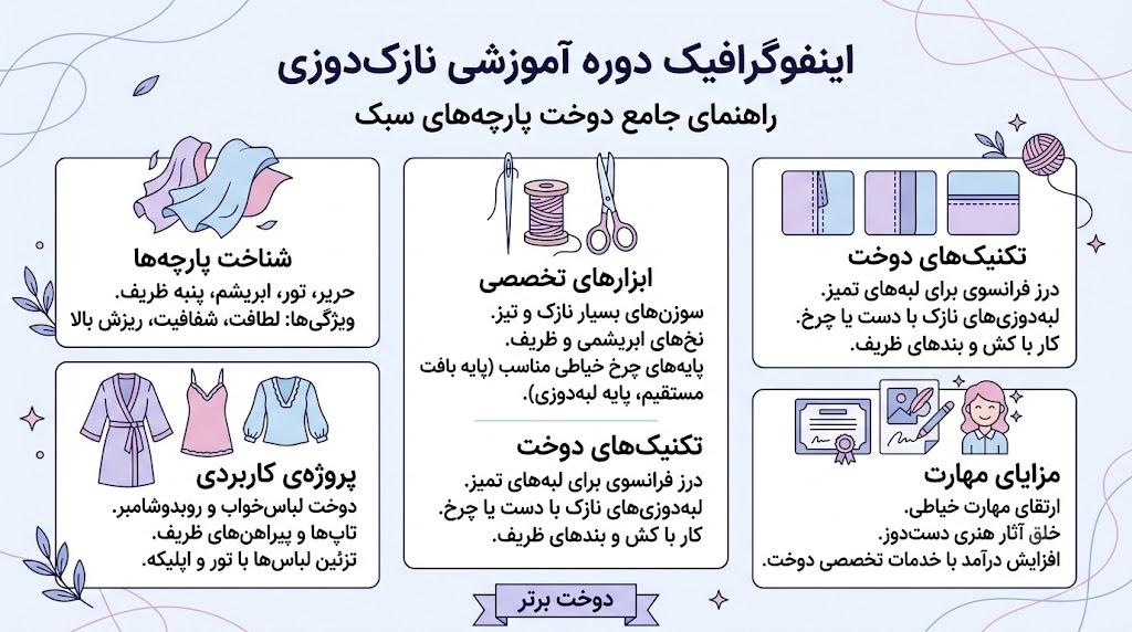 دوره جامع نازک‌ دوزی (۴ ترم)